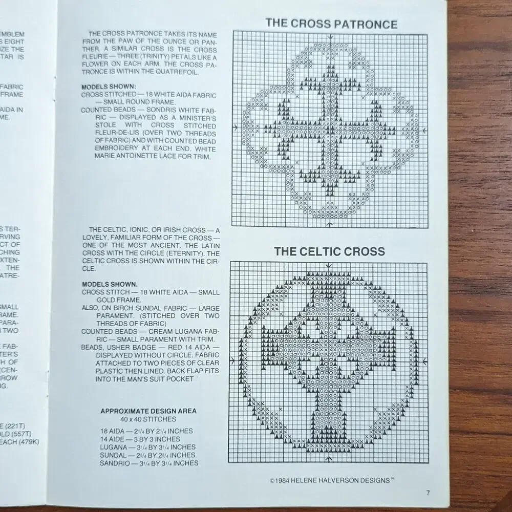 Christian Symbols Helene Halverson Designs Cross Stitch Pattern Book